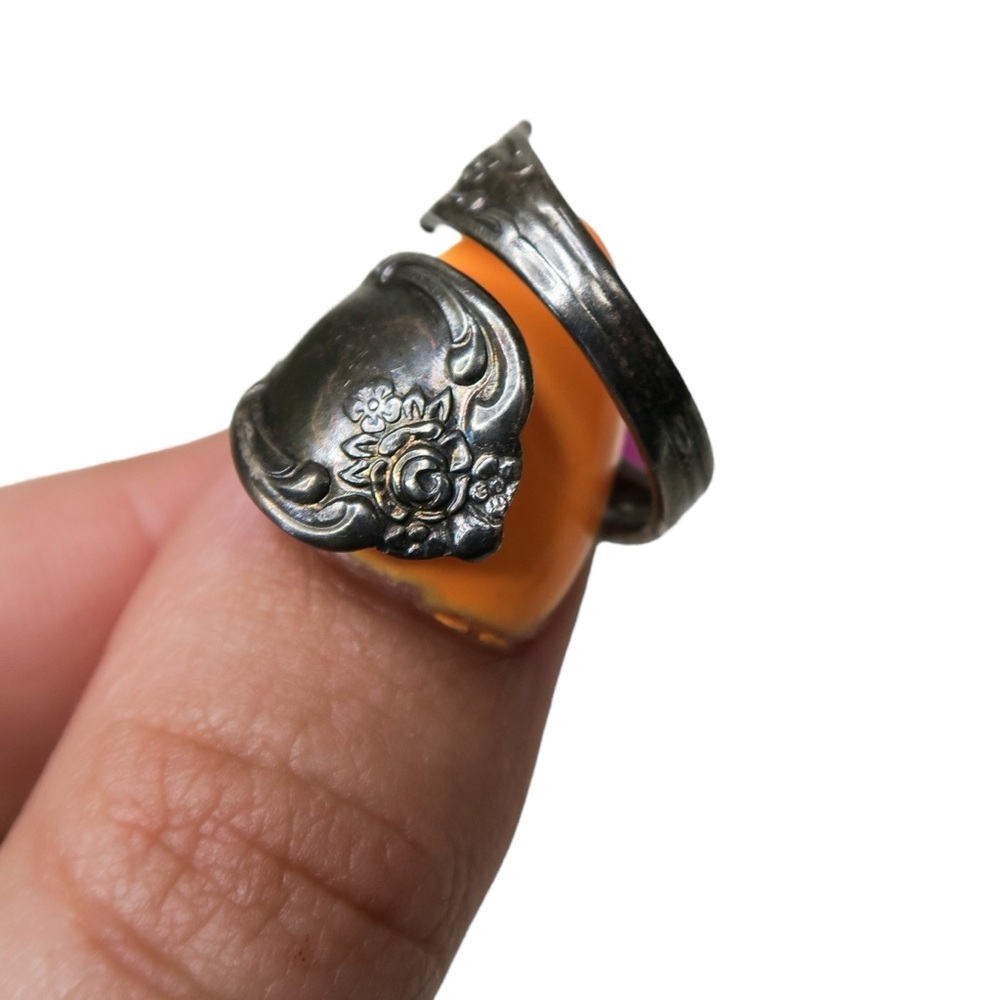 Vintage Silver Plated Rogers Oneida Spoon Ring